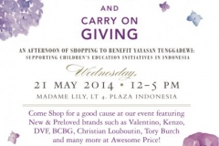Bazzar Charity - Keep Glam and Carry On Giving